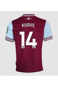 Fotbalové Dres West Ham United Mohammed Kudus #14 Domácí Oblečení 2024-25 Krátký Rukáv